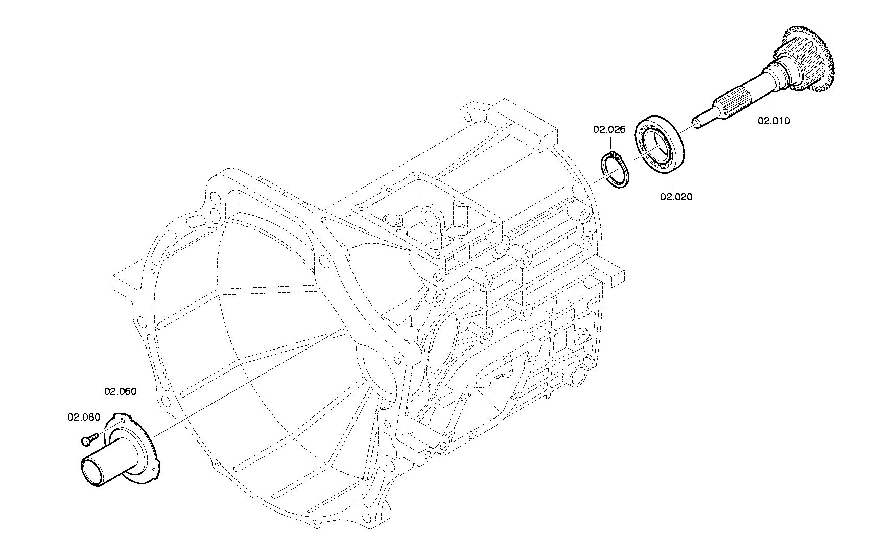 Болт с шестигранной головкой 0636900362 ZF