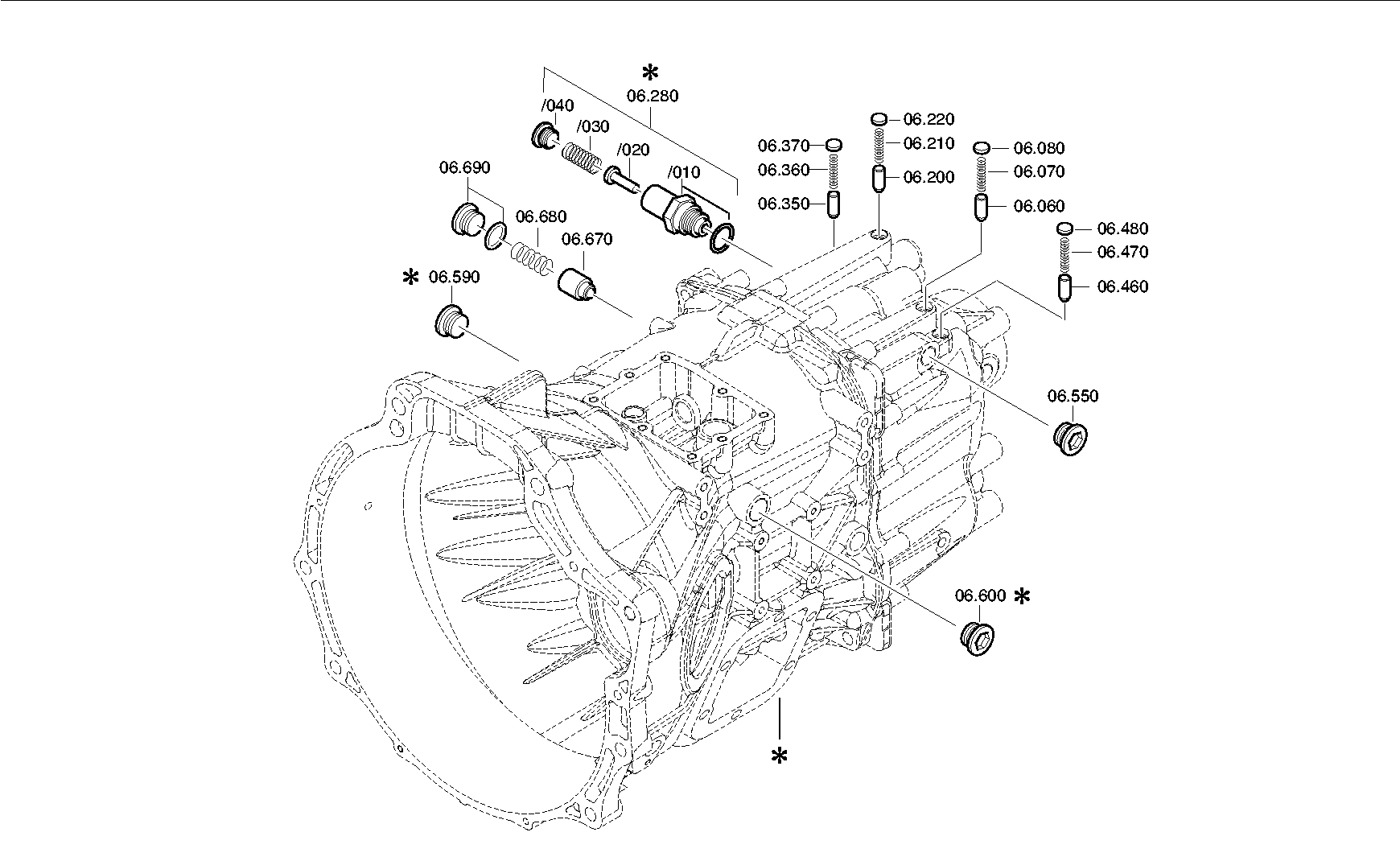 Вилка переключения передач 1323206014 ZF