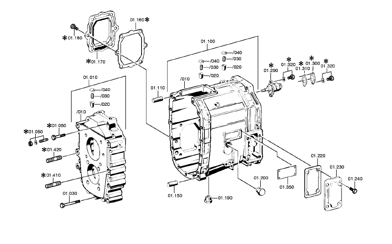 HOUS.REAR SECT. 1249201503 ZF
