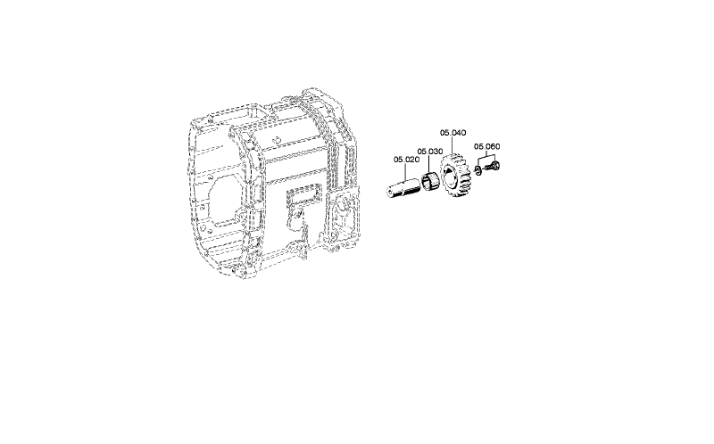 Болт с шестигранной головкой 0636015580 ZF