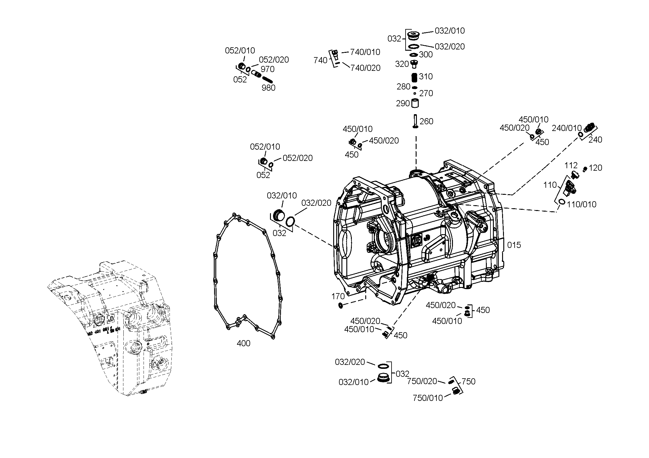 CONVERTER HOUS. 4616301263 ZF