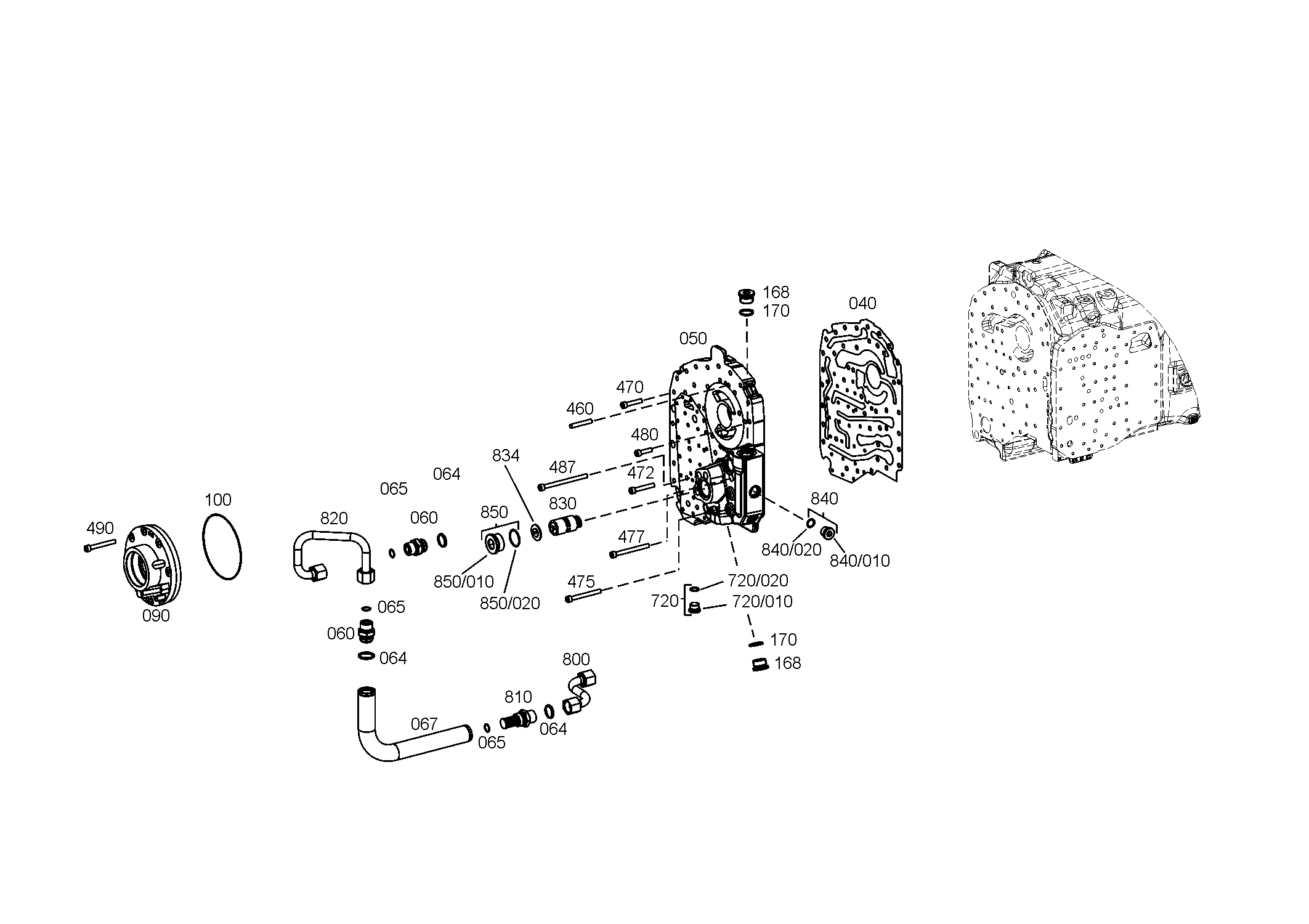 BRAKE CYLINDER 0501315409 ZF
