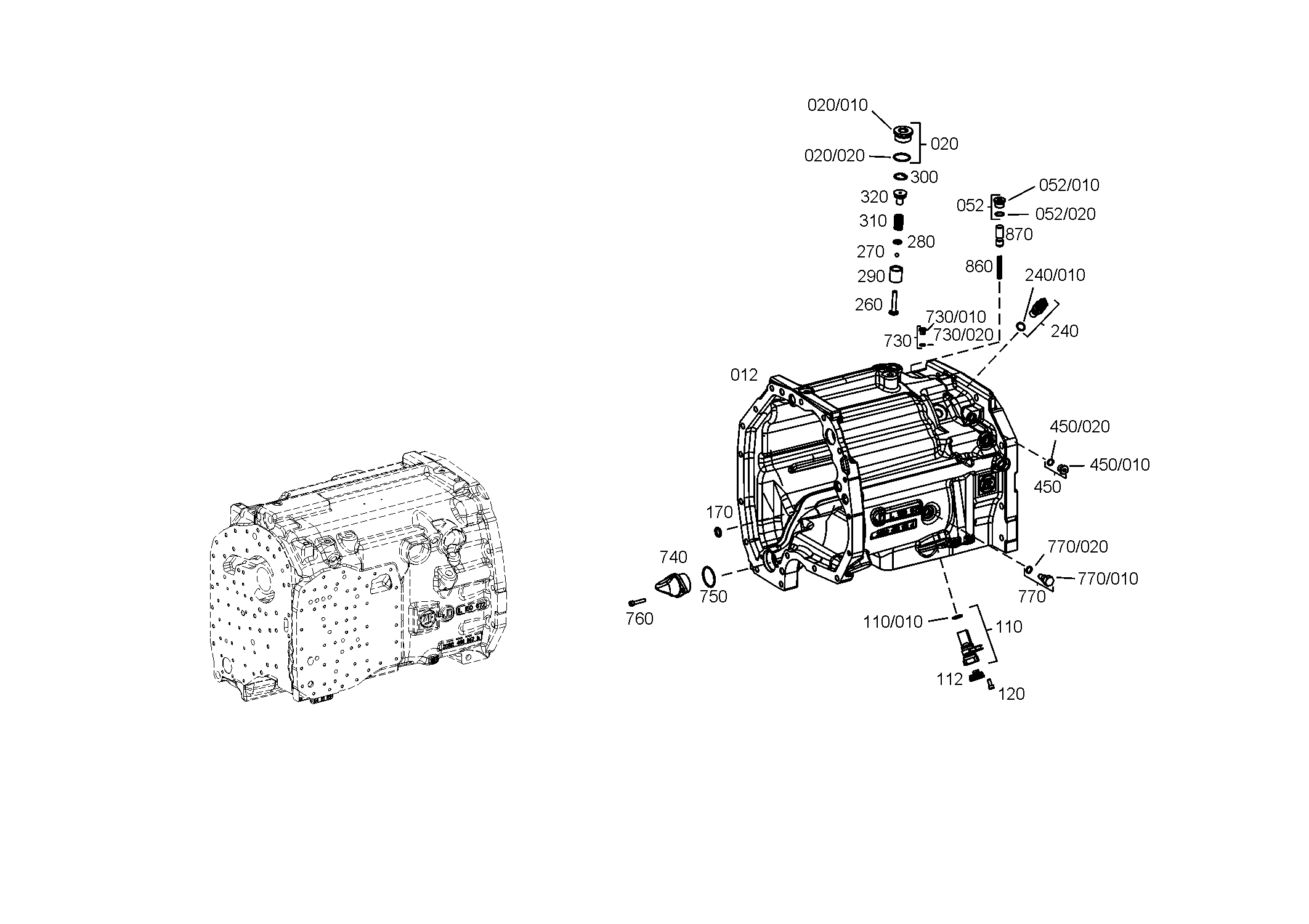 Болт с шестигранной головкой 0636020082 ZF