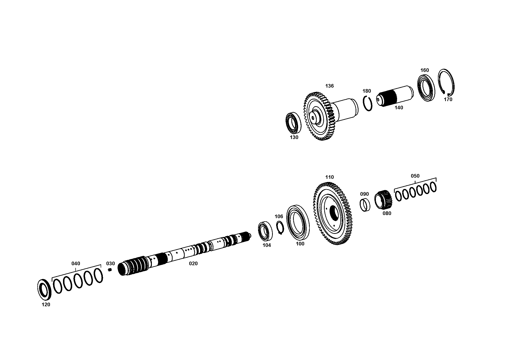 Винт TORX 0736101366 ZF
