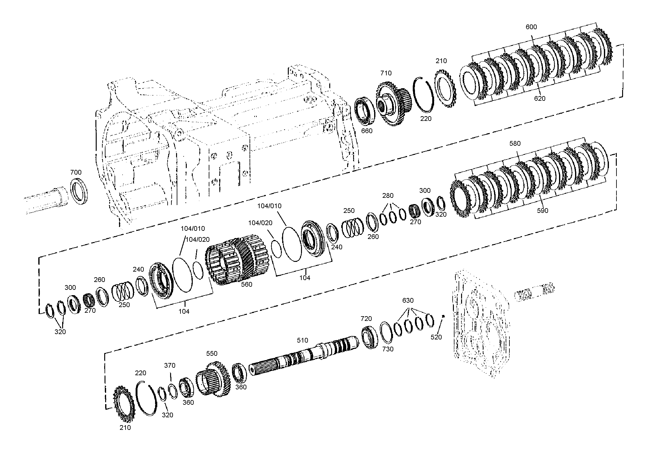 Первичный вал 4108301433 ZF