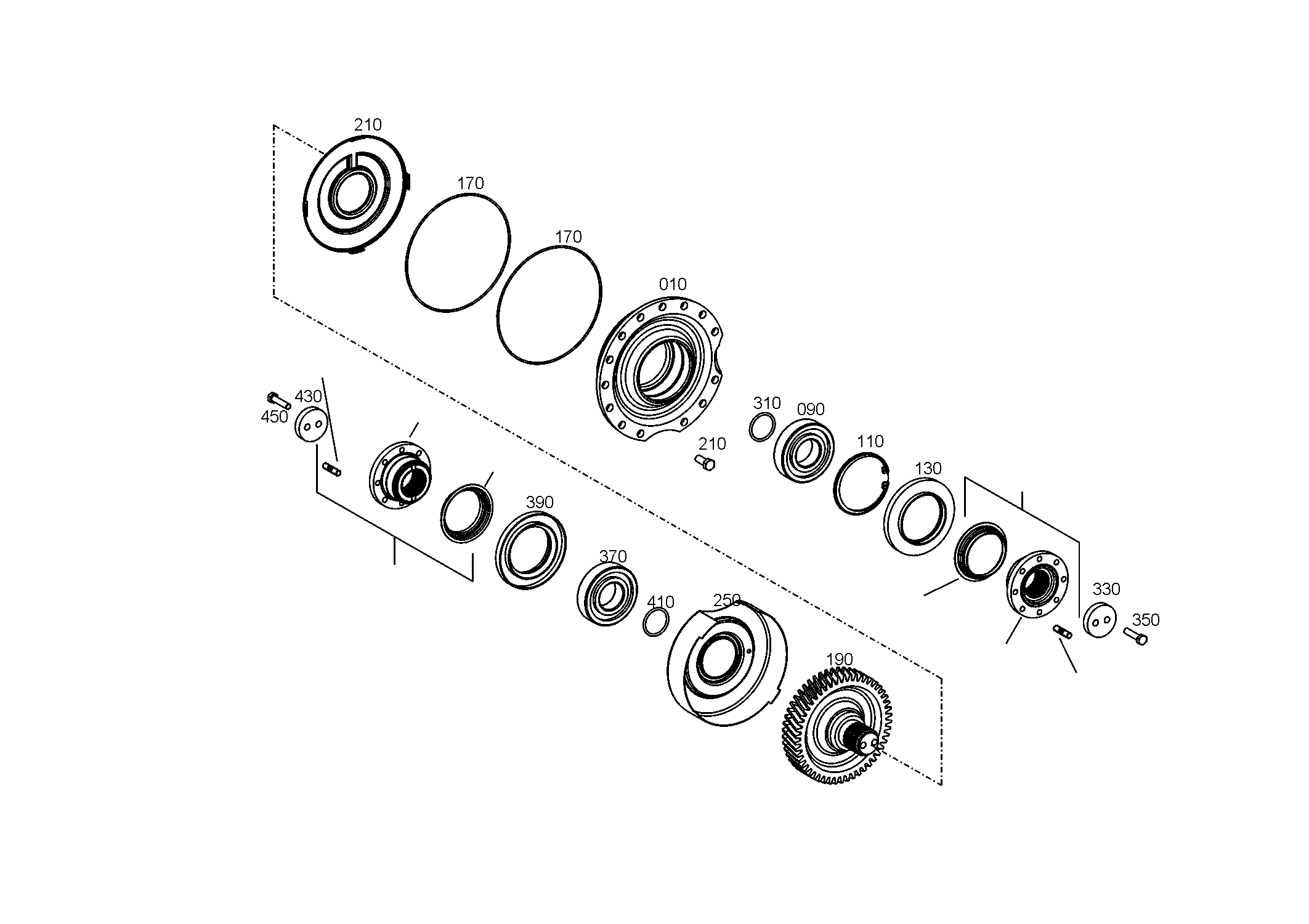 Выходная шестерня 4143303080 ZF