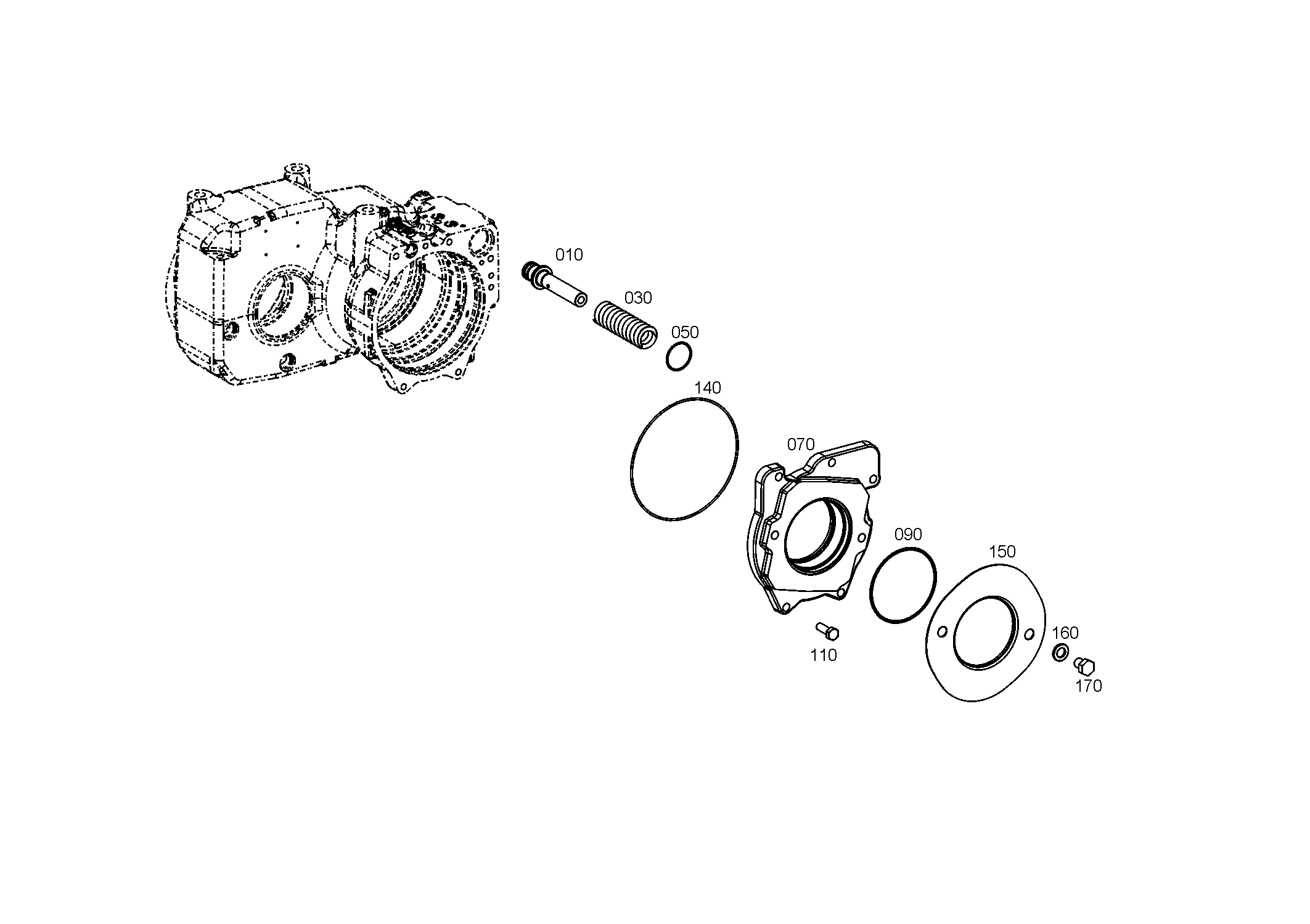 Болт с шестигранной головкой 0636016033 ZF