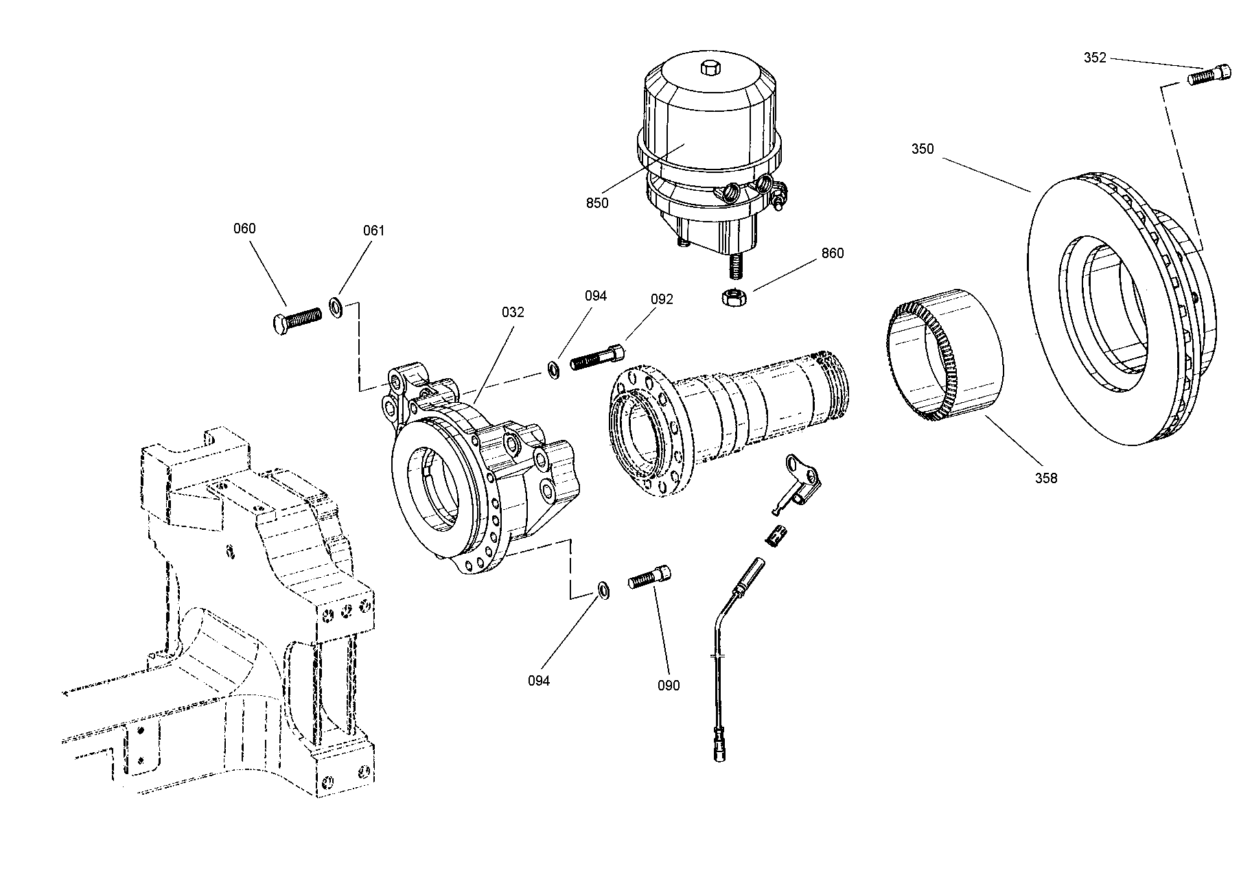 BRAKE CYLINDER 0501316052 ZF