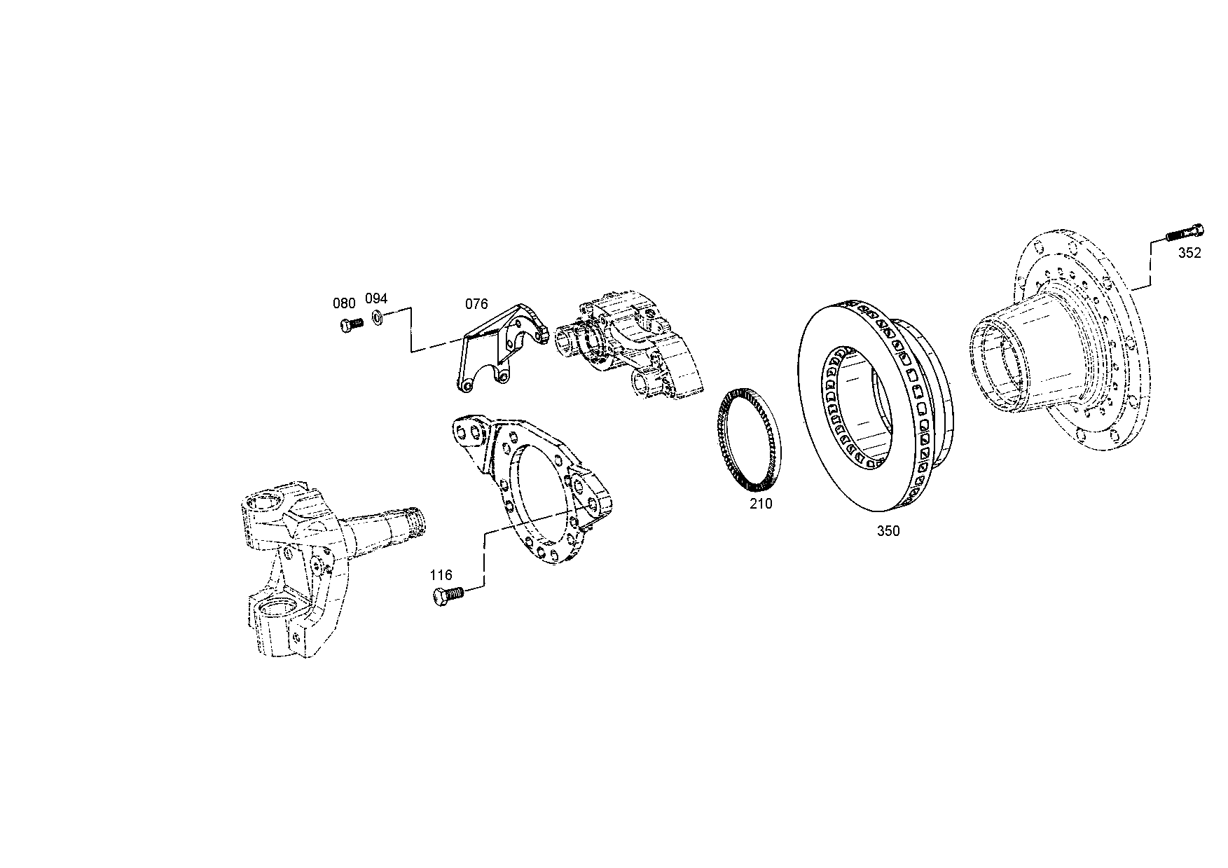 Болт с шестигранной головкой 0636021010 ZF
