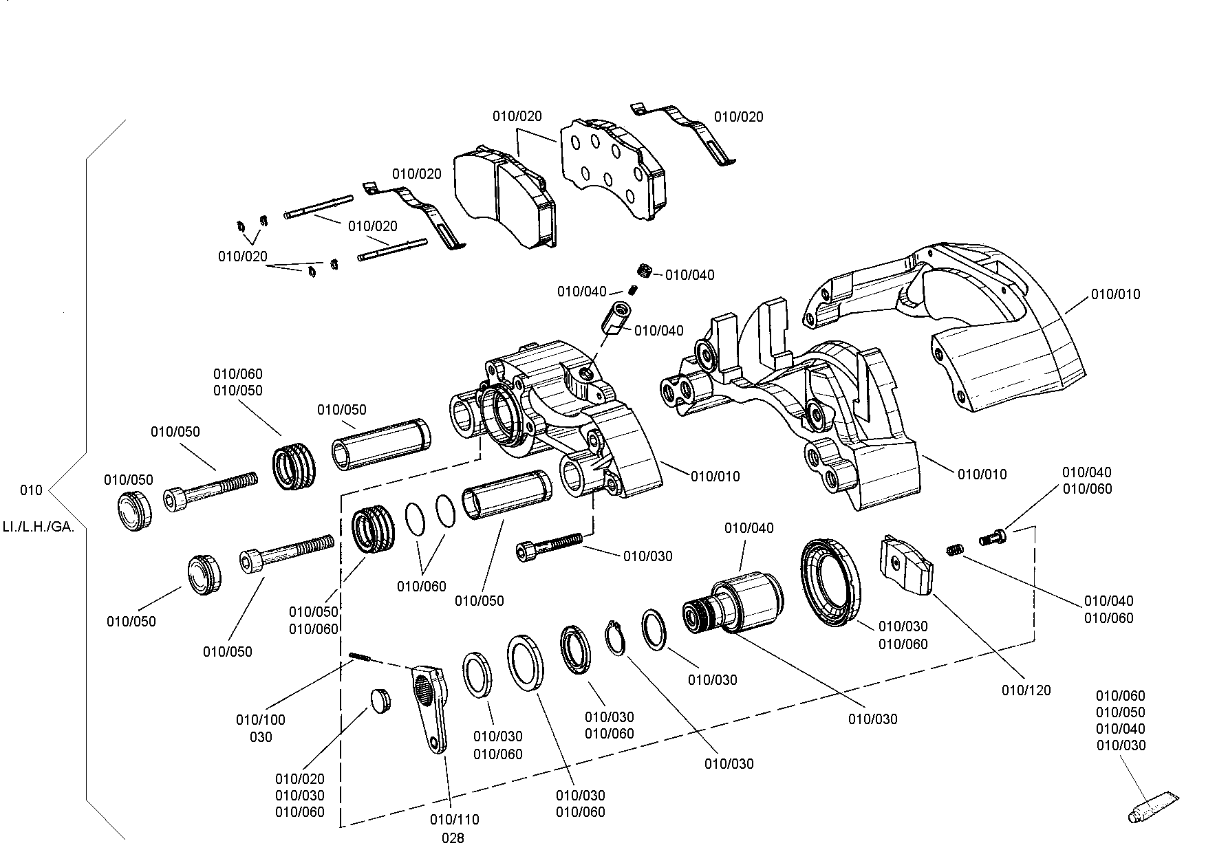 Балка моста 4472320121 ZF