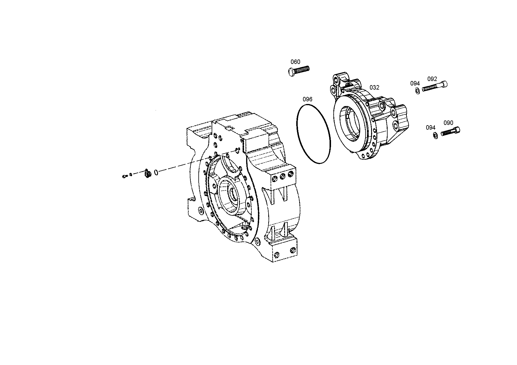 Болт с шестигранной головкой 0501316420 ZF