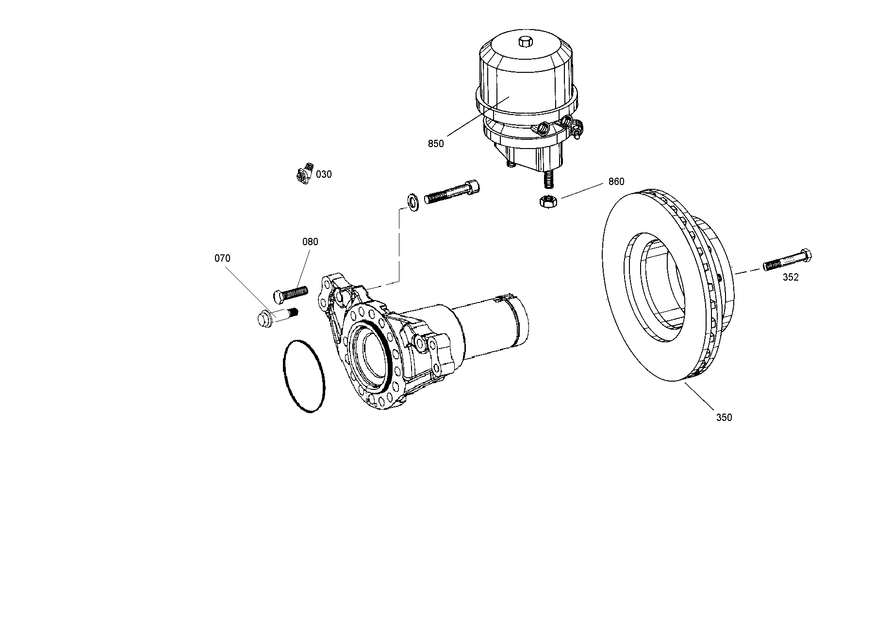 BRAKE CYLINDER 0501322392 ZF