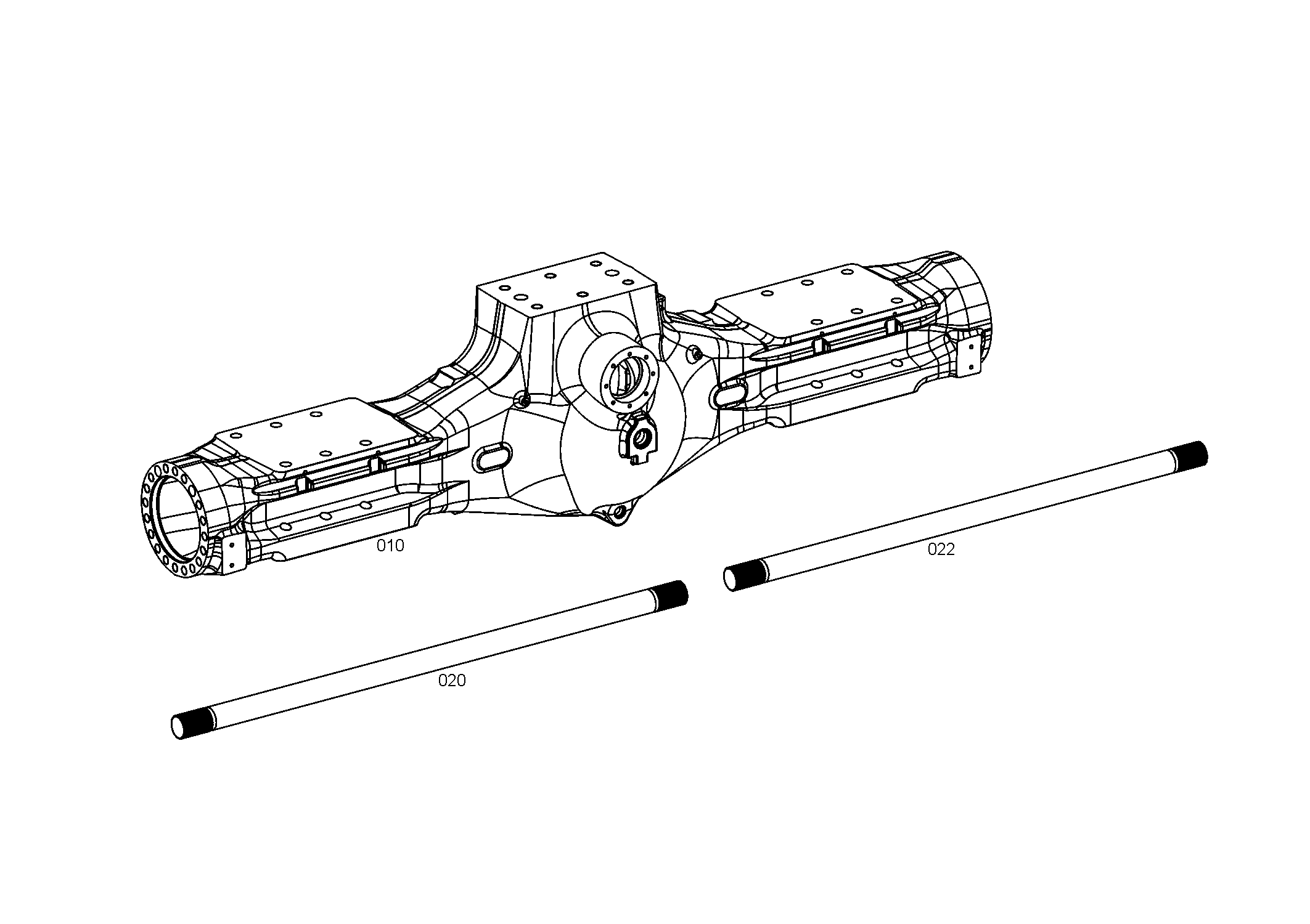 STUB SHAFT 4464314282 ZF
