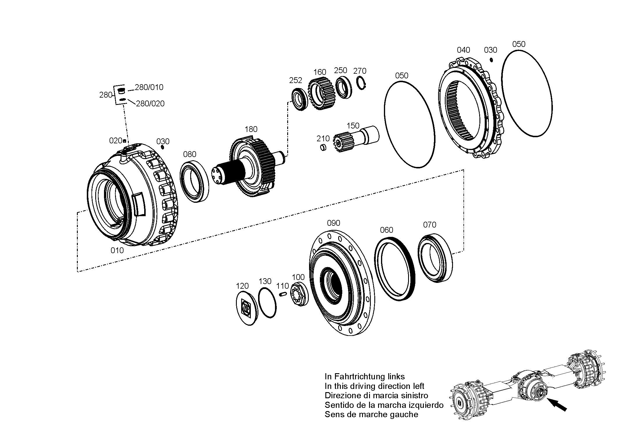 BRAKE HOUSING 4474352174 ZF