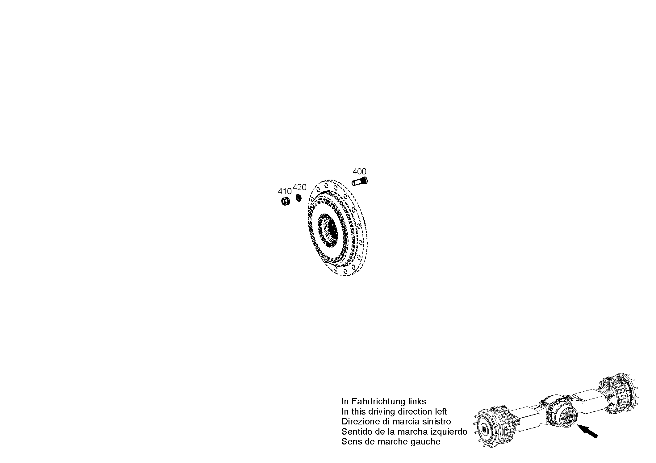 WHEEL NUT 0637018025 ZF